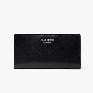 Kate Spade ♠️ Black Leather Clutch Wallet